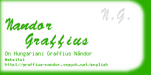 nandor graffius business card